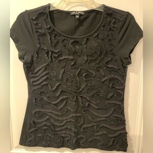 Cable and Gauge Black Women's Top - Petite Med